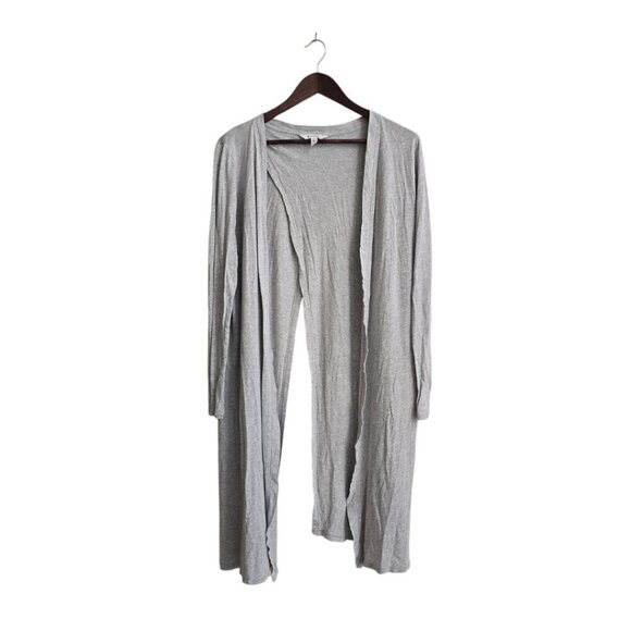 Athleta Gray Camino Sweater Wrap With Open Back Split Sz S - Picture 2 of 9